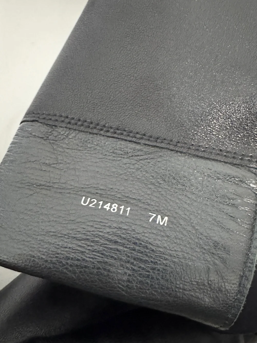 Stuart Weitzman 5050 Boot Black Leather size 7